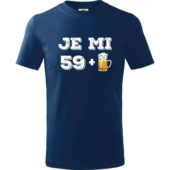Chlapecké tričko Je mi 60 pivo - Tričko dětské bavlněné - 98 cm / 2 roky ( Půlnoční modrá )