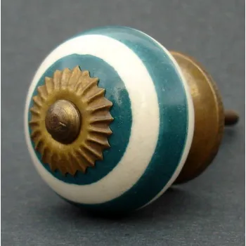 Nábytkové kování Nábytková úchytka bílá 4cm - knopka