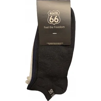 Pánské ponožky PONOŽKY ROUTE 99 kotníkové ponožky 3 PÁRY Vel: 43-46 ŠEDÁ TMAVĚ NÁMOŘNICKÁ MODRÁ ČERNÁ