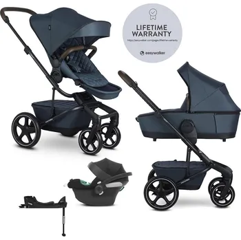 Kočárek EASYWALKER SET Kočárek 4v1 Harvey⁵ Premium 2v1 Jade Green LITE RWS + CYBEX Aton B2 i-Size + základna