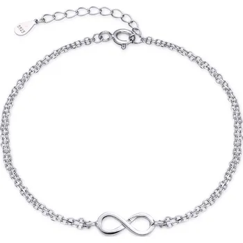 Náramek NUBIS® Stříbrný náramek nekonečno - NB-1303