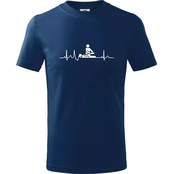 EKG fyzioterapie - Tričko dětské bavlněné - 98 cm / 2 roky ( Půlnoční modrá )