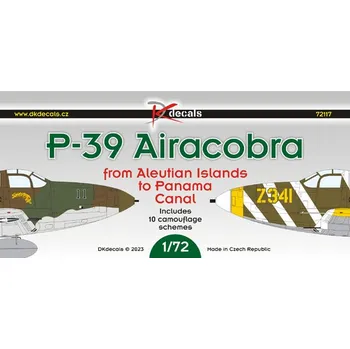 Plastikový model 1/72 P-39 Airacobra from Aleutian Isl.to Panama C.