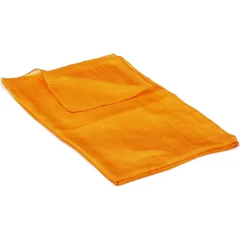 Šála Hedvábná šála jednobarevná tmavě žlutá