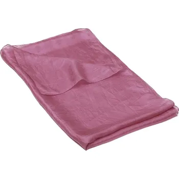 Šála Hedvábná šála jednobarevná starorůžová