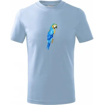 Chlapecké tričko Ara modrá kreslená - Tričko dětské bavlněné - 98 cm / 2 roky ( Pyžamově světlá modrá )