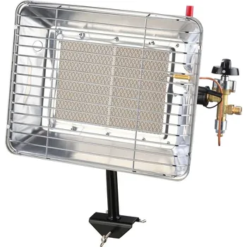 Průmyslové topidlo Infračervený ohřívač BRI VS-piezo s keramickým hořákem a držákem, 4,2 kW MEVA