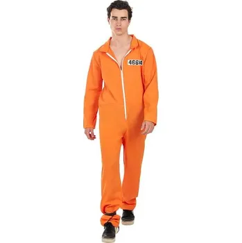Karnevalový kostým Funiglobal - Oranžový kostým vězeň - S-M