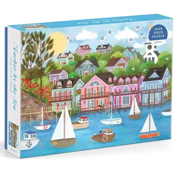 Puzzle Galison Puzzle Přístav u moře Joy Laforme 1000 dílků