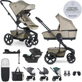 Kočárek EASYWALKER SET Kočárek 4v1 Harvey⁵ Premium Pearl Taupe XXL RWS + CYBEX Aton B2 i-Size