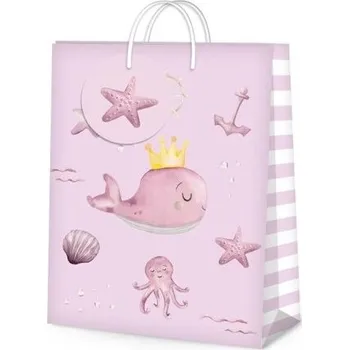 Party dekorace ALBI M - narození holčičky růžová veleryba