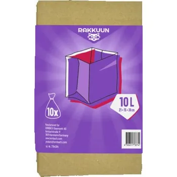 Pytle na odpadky Pytle na kompostový odpad RAKKUUN Bio Bag 10l 10ks hnědá