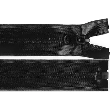 Zip Voděodolný zip No 7 délka 80 cm spirálový, malé, 322 černá