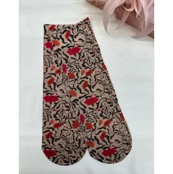 Dámské punčochy Dámské ponožky Flower Lover (7) 30 den - Uni / tělová/černá