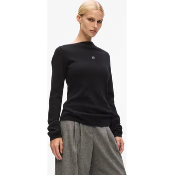 Dámský svetr SVETR KARL LAGERFELD ELEGANT CASHMERE SWEATER BLACK