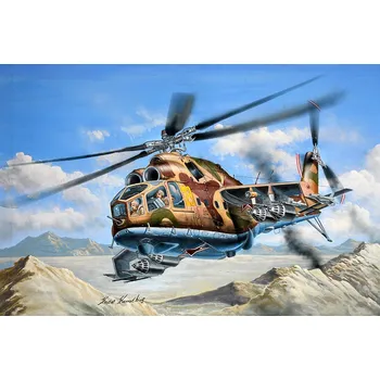 Plastikový model Trumpeter Mi-24A Hind-B 05828 1:48
