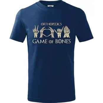Game of Bones Orthopedics - Tričko dětské bavlněné - 98 cm / 2 roky ( Půlnoční modrá )