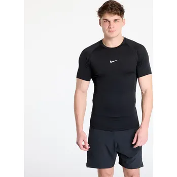 Pánské tričko Tričko Nike Pro Men's Dri-FIT Tight Short-Sleeve Fitness Top Black/ White M