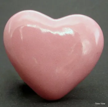 Nábytkové kování Nábytková úchytka růžová 4,5 cm - knopka