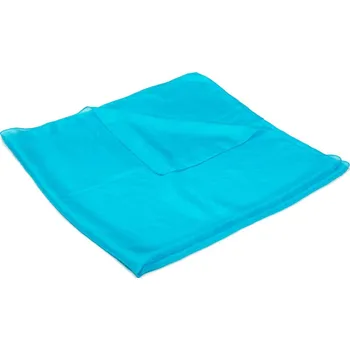 Šátek Pranita Hedvábný šátek jednobarevný tyrkysový