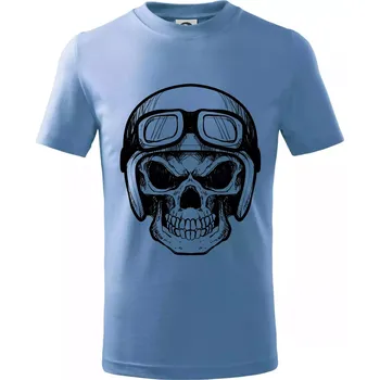 Nasranej motorkář - Tričko dětské bavlněné - 98 cm / 2 roky ( Pyžamově světlá modrá )