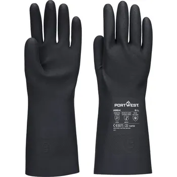 Pracovní rukavice PORTWEST Rukavice A824 Butyl 350 Chem POR-A824BKRL L Černá