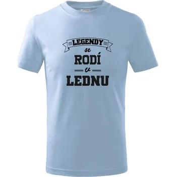 Legendy se rodí v lednu - Tričko dětské bavlněné - 98 cm / 2 roky ( Pyžamově světlá modrá )