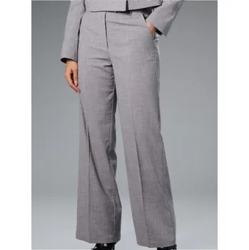 Dámské kalhoty Sinsay - Kalhoty wide leg - šedá - 733FJ-09M - 733FJ-09M-XXS