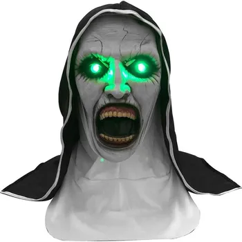 Karnevalová maska Maska na obličej latexová zombie bílá