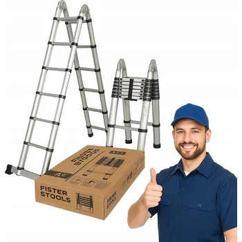 Žebřík Teleskopický žebřík FASTER TOOLS 5,0 m