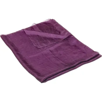 Šála Hedvábná šála velká šedofialová