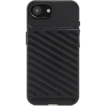 Pouzdro na mobilní telefon Odolné pouzdro Forcell Thunder Apple iPhone 16e – černé (Odolné pouzdro Forcell Thunder pro Apple iPhone 16e – zesílené rohy, zvýšené hrany, absorpce nárazů, podpora bezdrátového nabíjení)