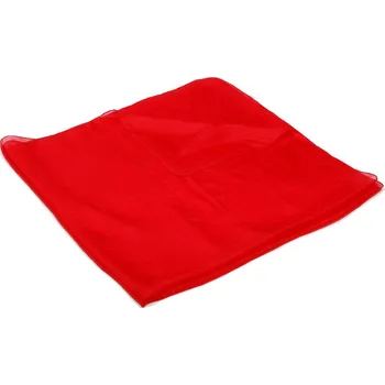 Šátek Pranita Hedvábný šátek jednobarevný červený