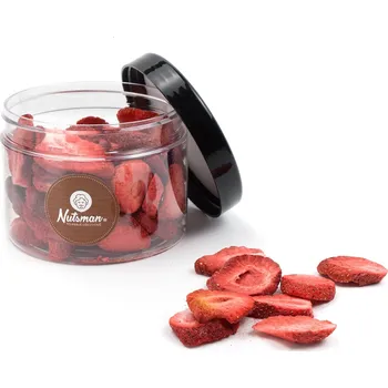 Sušená potravina NUTSMAN Jahody lyofilizované v dóze Množství: 35 g