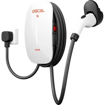 Nabíječka baterií OSCAL Inteligentní nástěnná nabíječka EV7000 (bílá)