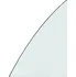 Půlkruhová skleněná deska pod kamna 324114 1200 x 600 mm