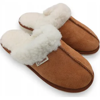 Dámské pantofle Dámské Pantofle z Přírodní Vlny Teplé Pohodlné Pantofle 38