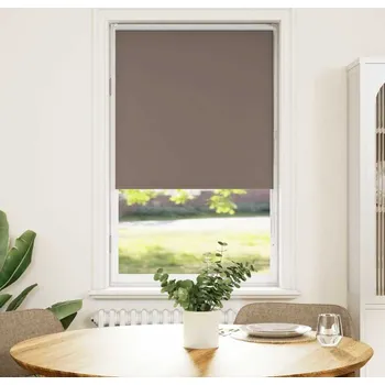 Stavebniny vidaXL Roleta zatemňovací 75x175 cm šířka látky 70,7 cm polyester [4011669] Barva: Kávová