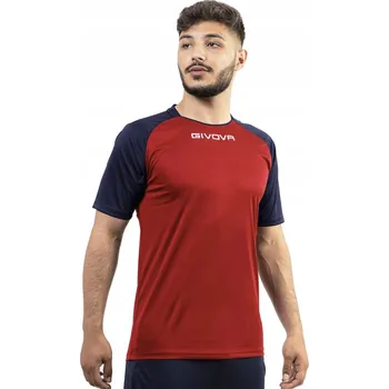 Pánské tričko TRIČKO GIVOVA CAPO MC ČERVENO-MODRÉ MAC03 1204 vel. S