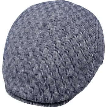 Čepice Fiebig - Headwear since 1903 Pánská lněná letní bekovka - Fiebig since 1903 - modrá Velikost: 59 cm (L)