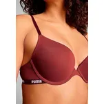 dámská podprsenka PUMA - BURGUNDY - 36C (80C) (Puma Pushup Bra Ladies)