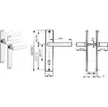 Kování OK 804/90mm Cr-nerez