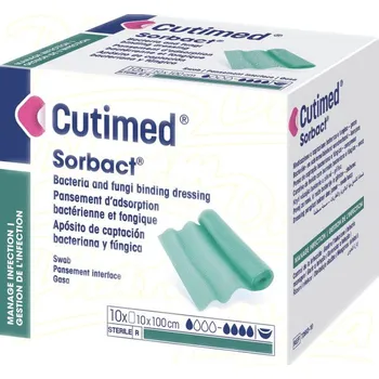 Krytí na ránu Cutimed Sorbact antimikr.krytí příř.10x100cm 10ks