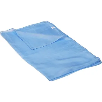 Šála Hedvábná šála jednobarevná pastelově modrá