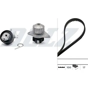 Rozvod motoru Vodní pumpa + sada ozubeného řemene DOLZ KD061