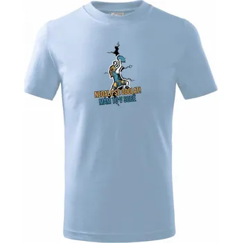 Chlapecké tričko Nedalo se odolat, mám to v sobě horolezkyně - Tričko dětské bavlněné - 98 cm / 2 roky ( Pyžamově světlá modrá )