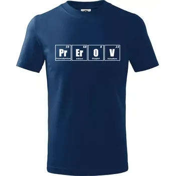 Periodická tabulka Přerov - Tričko dětské bavlněné - 98 cm / 2 roky ( Půlnoční modrá )