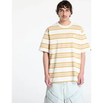 Pánské tričko Tričko A BATHING APE One Point Strip Relaxed Fit Tee UNISEX Ivory XL