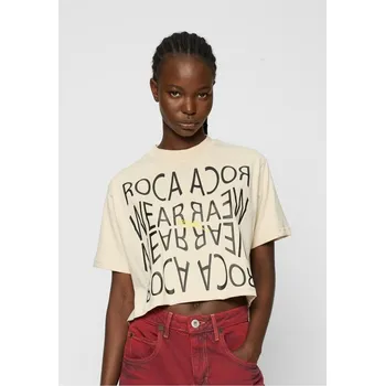 Pánská móda Rocawear Tshirt Backprint - beige XL