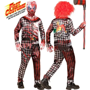 Karnevalový kostým Chlapecký kostým hororový klaun (rychlokostým) - Pro věk 8-10 let